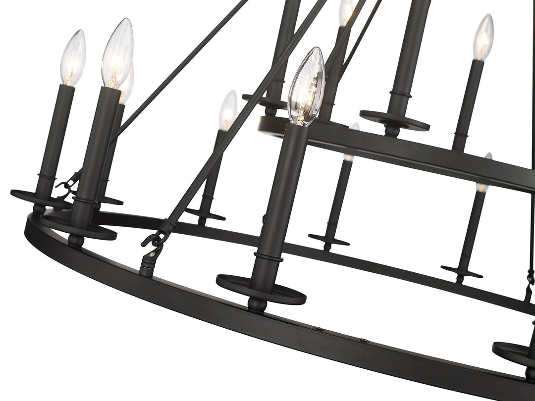 Millennium Florence 6718-MB Chandelier Light - Matte Black