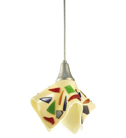 Meyda Tiffany Metro Fusion 129583 Pendant Light - Beige/Multi Chips Random