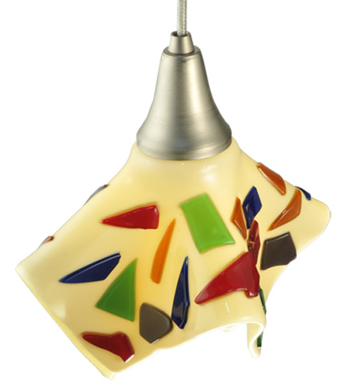 Meyda Tiffany Metro Fusion 129583 Pendant Light - Beige/Multi Chips Random