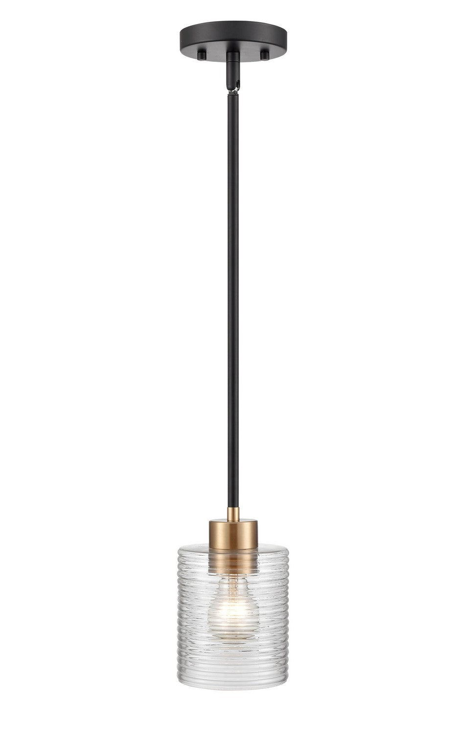 Millennium Renitta 9421-MB/MG Pendant Light - Matte Black Modern Gold