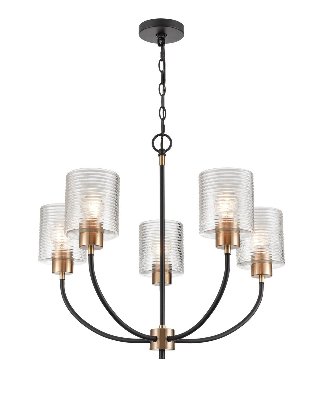 Millennium Renitta 9425-MB/MG Chandelier Light - Matte Black Modern Gold