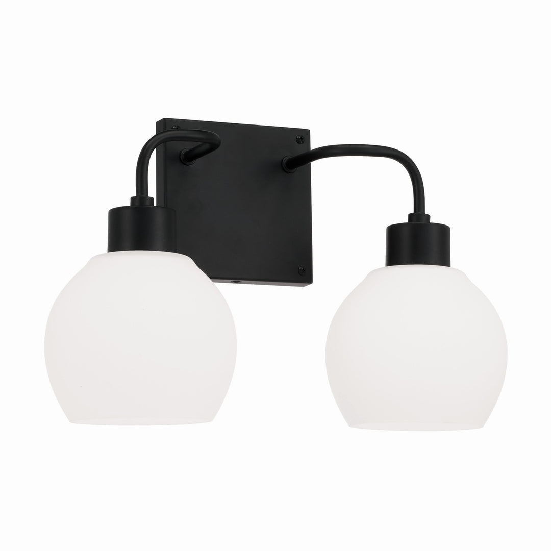 Capital Tanner 120021MB-540 Bath Vanity Light 15 in. wide - Matte Black