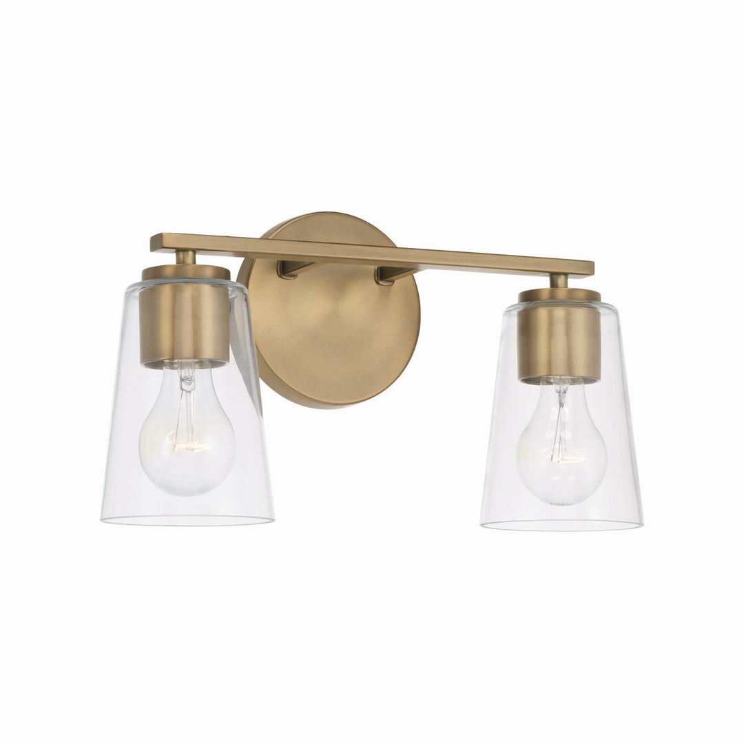 Capital Portman 148621AD-537 Bath Vanity Light 15 in. wide - Aged Brass