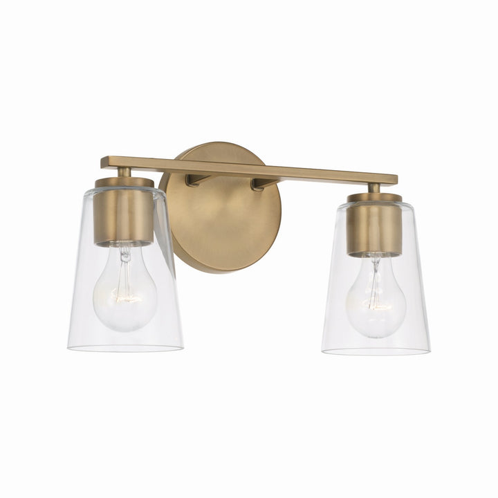 Capital Portman 148621AD-537 Bath Vanity Light 15 in. wide - Aged Brass