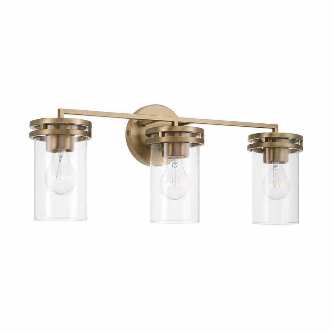 Capital Fuller 148731AD-539 Bath Vanity Light 24 in. wide - Aged Brass