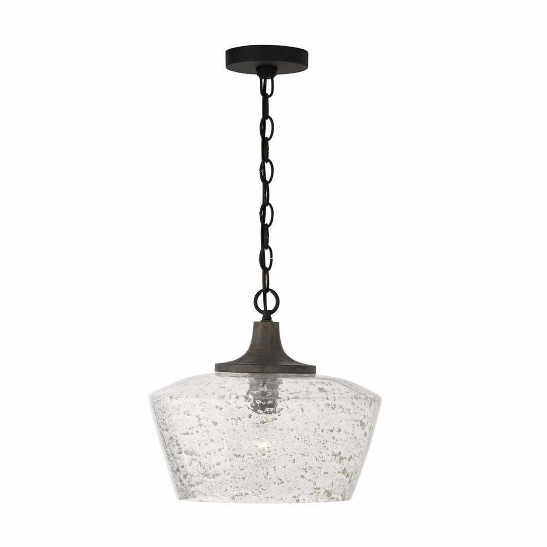 Capital Clive 347611CK Pendant Light - Carbon Grey and Black Iron