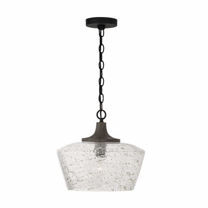 Capital Clive 347611CK Pendant Light - Carbon Grey and Black Iron