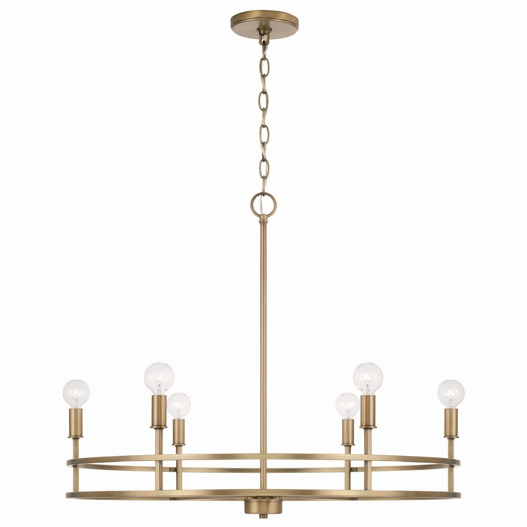 Capital Fuller 448761AD Chandelier Light - Aged Brass