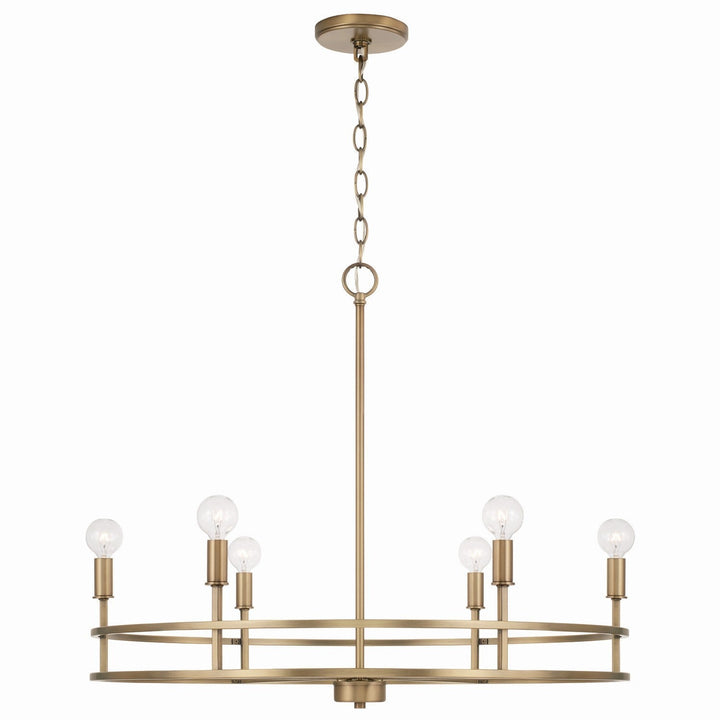 Capital Fuller 448761AD Chandelier Light - Aged Brass