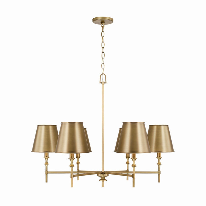 Capital Whitney 449761AD-707 Chandelier Light - Aged Brass