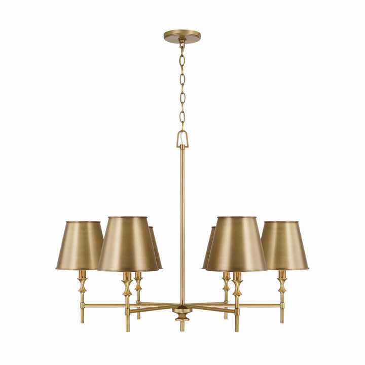 Capital Whitney 449761AD-707 Chandelier Light - Aged Brass