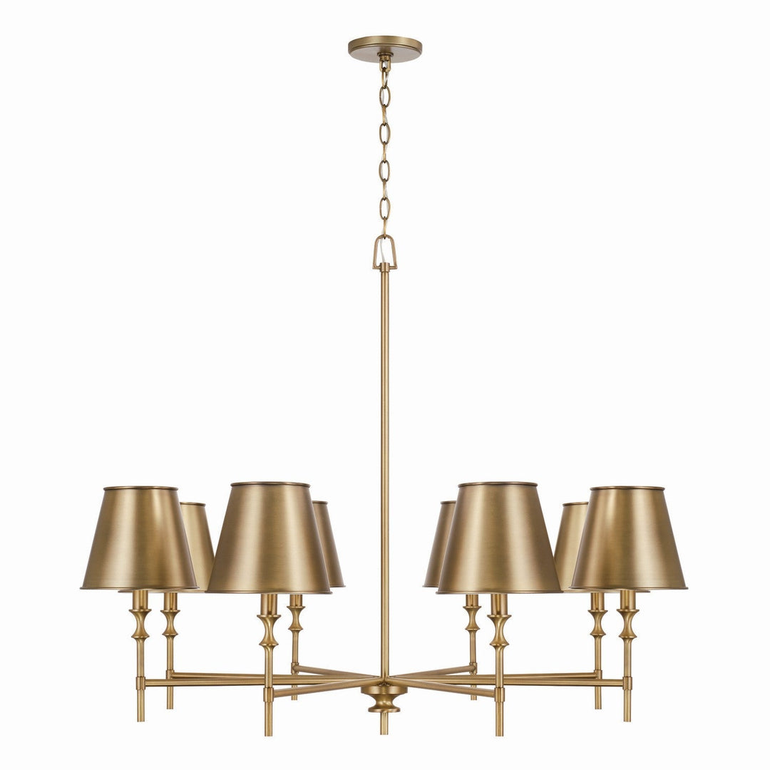 Capital Whitney 449781AD-707 Chandelier Light - Aged Brass