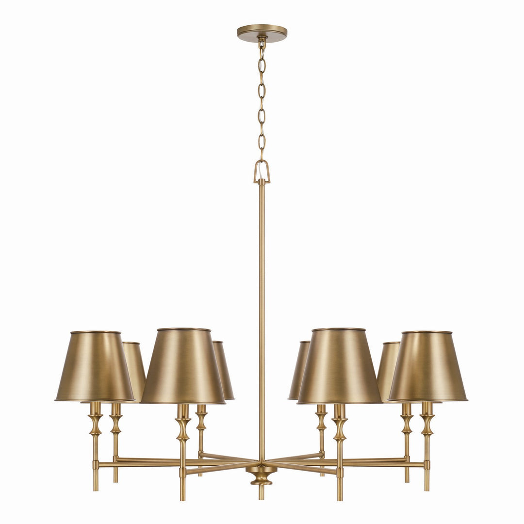 Capital Whitney 449781AD-707 Chandelier Light - Aged Brass