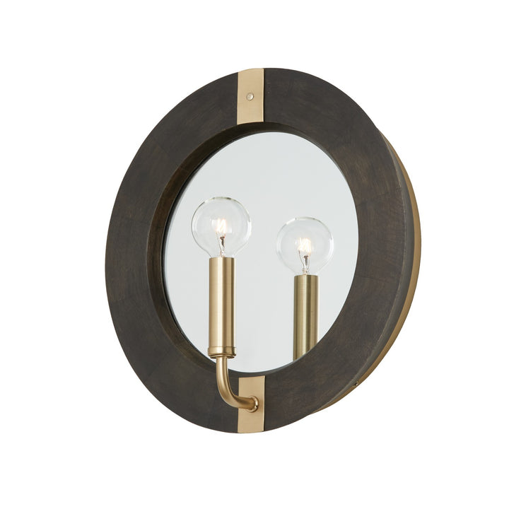 Capital Finn 647311KR Wall Sconce Light - Black Stain and Matte Brass