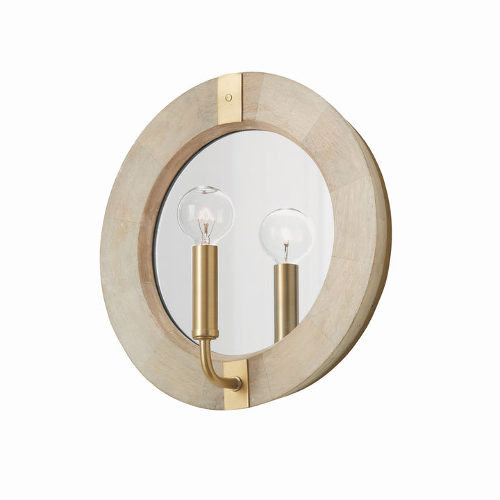 Capital Finn 647311WS Wall Sconce Light - White Wash and Matte Brass