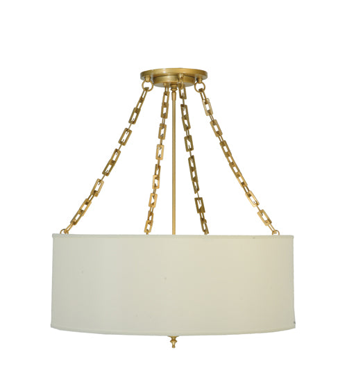 Meyda Tiffany Cilindro 129690 Pendant Light - Gold/#Eggshell