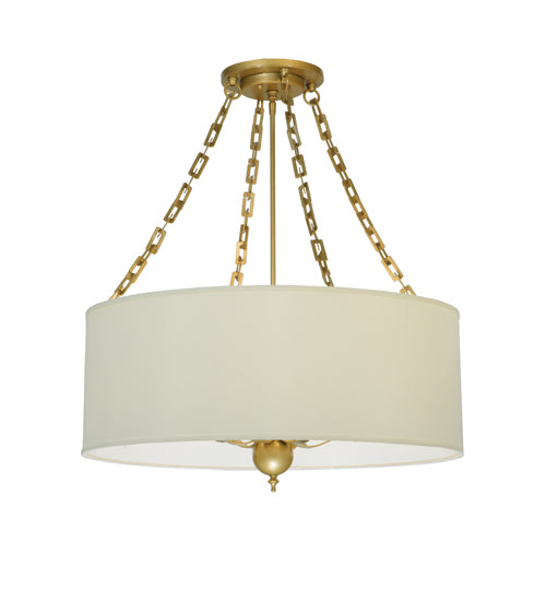 Meyda Tiffany Cilindro 129690 Pendant Light - Gold/#Eggshell