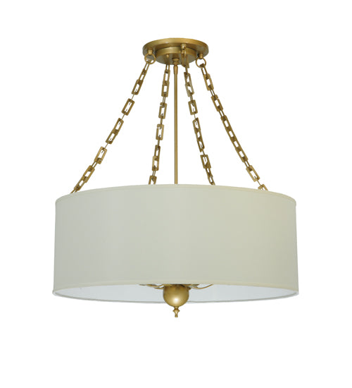 Meyda Tiffany Cilindro 129690 Pendant Light - Gold/#Eggshell