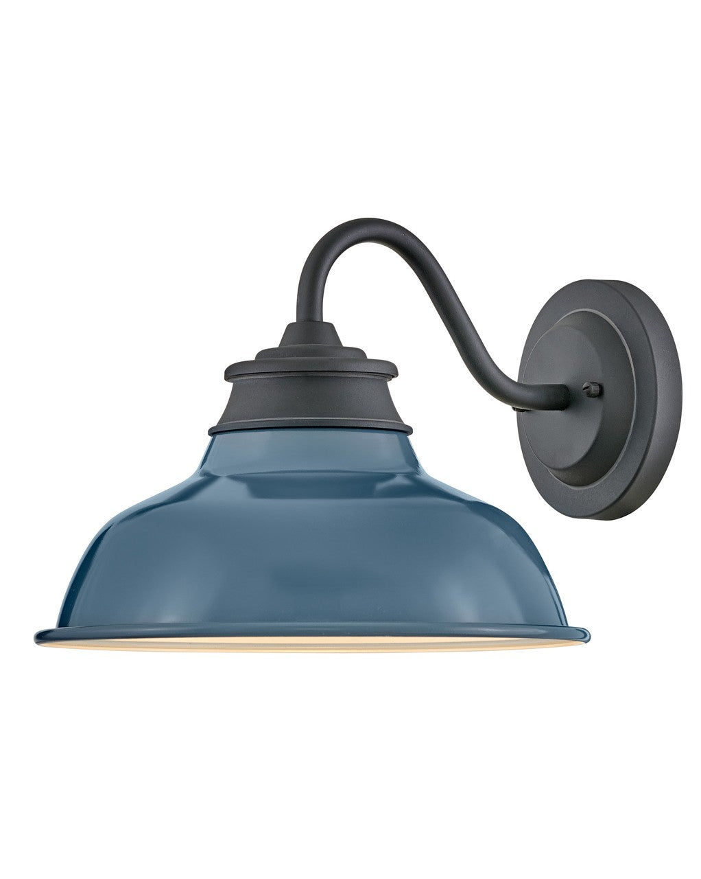 Hinkley Lighting 23080MB-DBU  Wallace Outdoor Museum Black With Denim Blue Accent