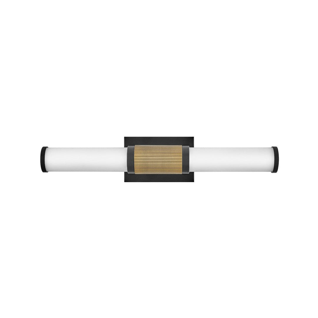 Hinkley Zevi 50062BK-LCB Bath Vanity Light 23 in. wide - Black with Lacquered Brass Accents