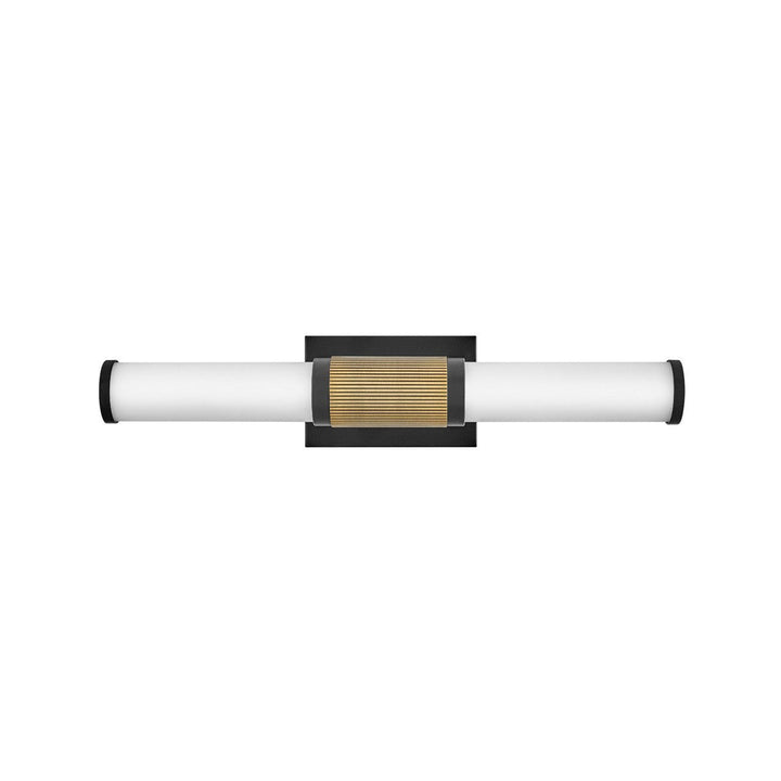 Hinkley Zevi 50062BK-LCB Bath Vanity Light 23 in. wide - Black with Lacquered Brass Accents