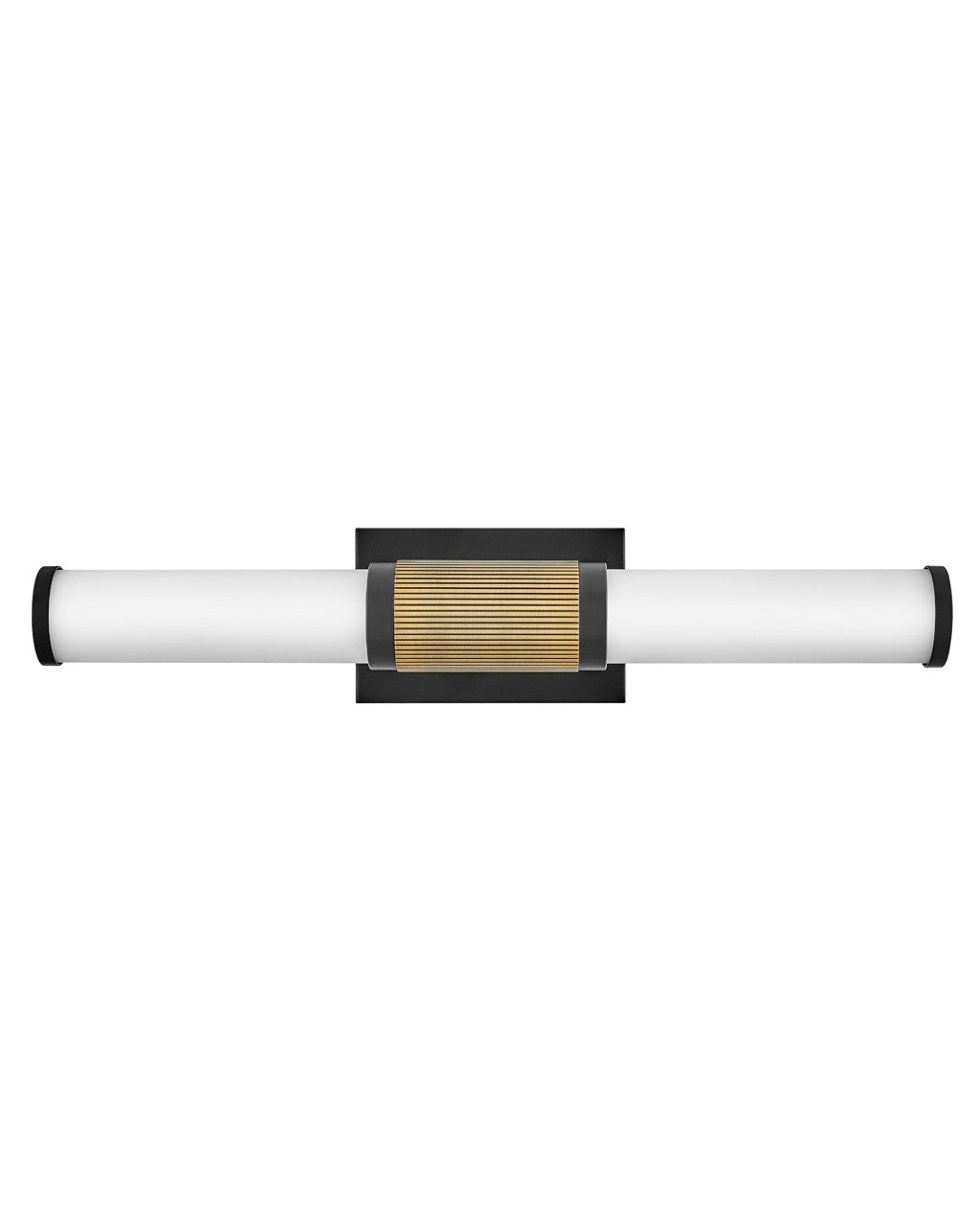 Hinkley Zevi 50062BK-LCB Bath Vanity Light 23 in. wide - Black with Lacquered Brass Accents