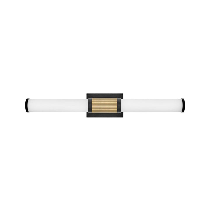 Hinkley Zevi 50063BK-LCB Bath Vanity Light 29 in. wide - Black with Lacquered Brass Accents