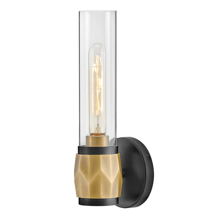 Hinkley Ellison 57080BK-HB Wall Sconce Light - Black with Heritage Brass accents