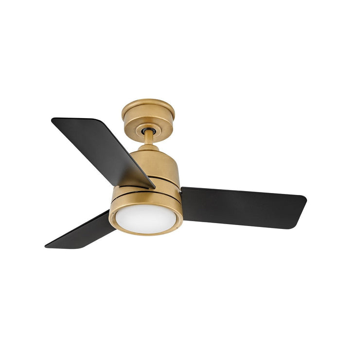 Hinkley Chet 905236FHB-LWA Ceiling Fan 36 - Heritage Brass, Matte Black/