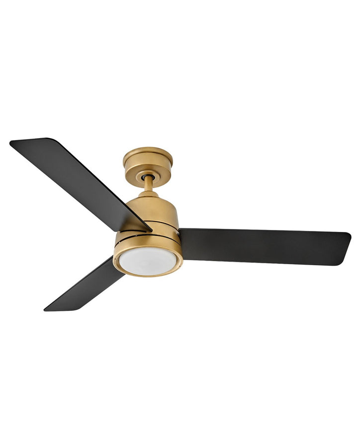 Hinkley Chet 905248FHB-LWA Ceiling Fan 48 - Heritage Brass, Matte Black/