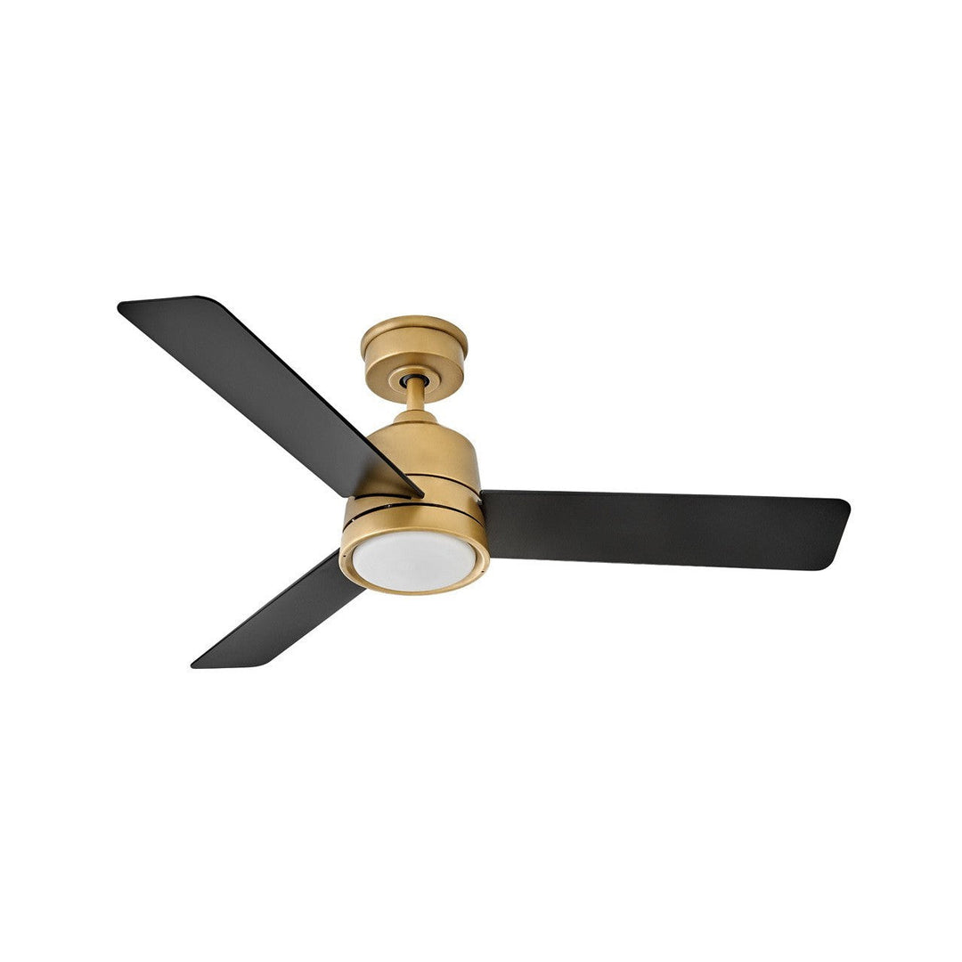 Hinkley Chet 905248FHB-LWA Ceiling Fan 48 - Heritage Brass, Matte Black/