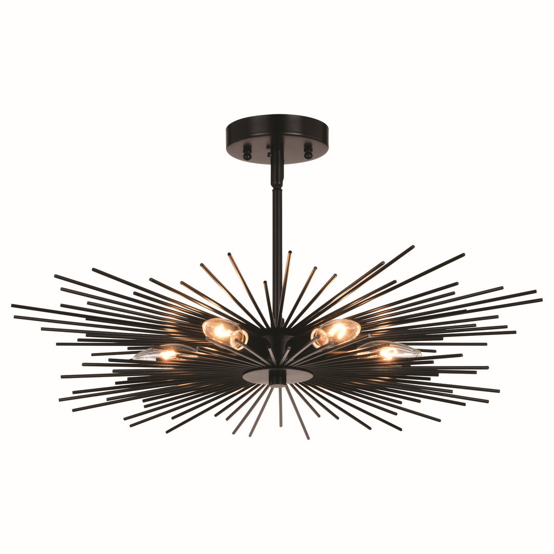 Vaxcel Nikko C0256 Chandelier Light - Matte Black