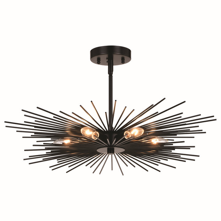 Vaxcel Nikko C0256 Chandelier Light - Matte Black