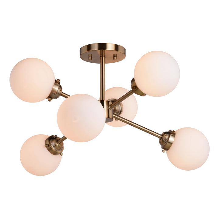 Vaxcel Orbit C0267 Ceiling Light - Muted Brass