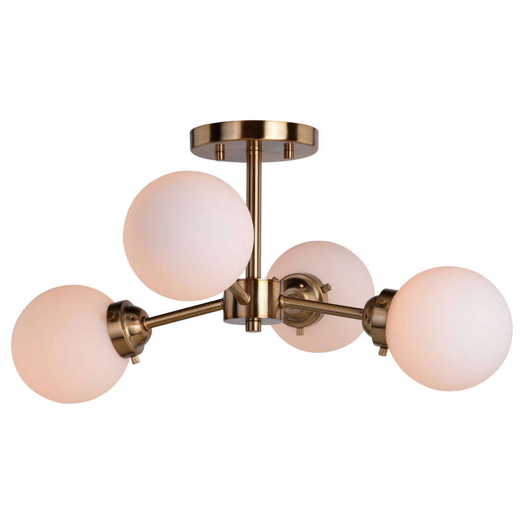 Vaxcel Orbit C0268 Ceiling Light - Muted Brass