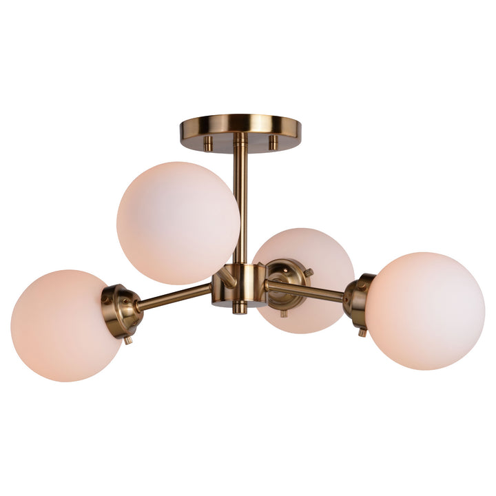 Vaxcel Orbit C0268 Ceiling Light - Muted Brass