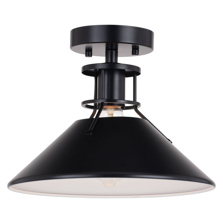 Vaxcel Canton C0270 Ceiling Light - Black and Matte White