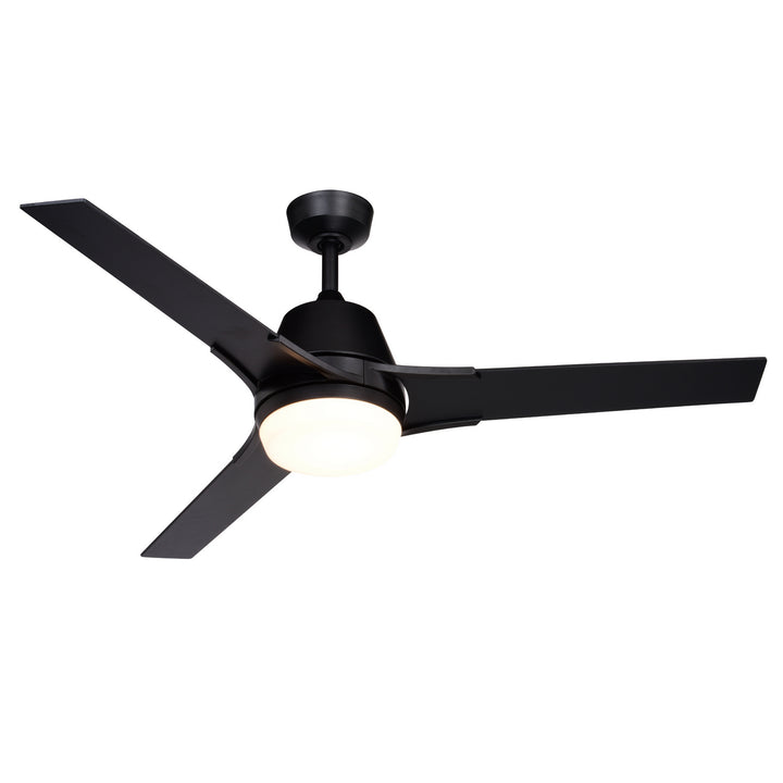 Vaxcel Crescent F0108 Ceiling Fan - Black, Black-Walnut/