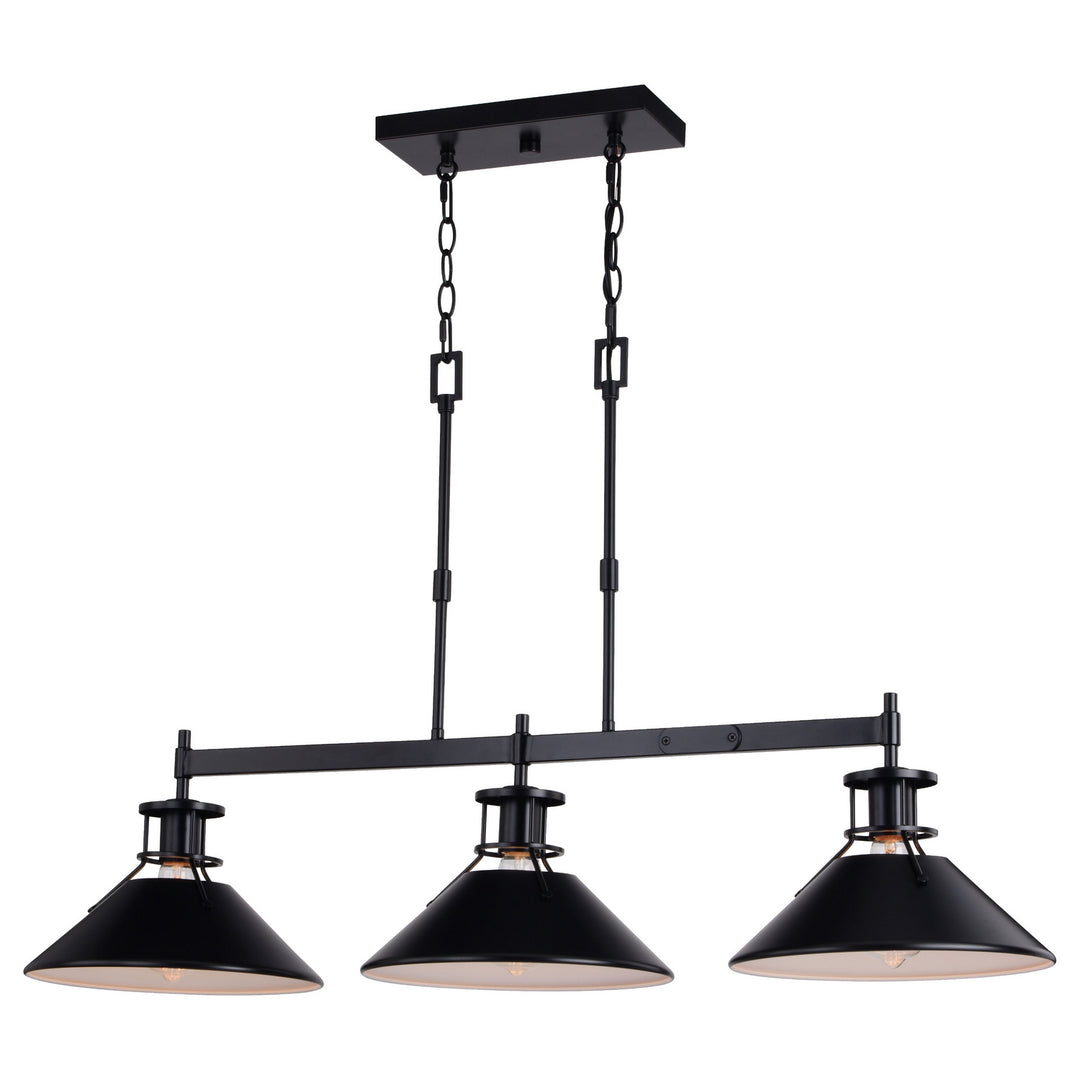 Vaxcel Canton H0270 Pendant Light - Black and Matte White
