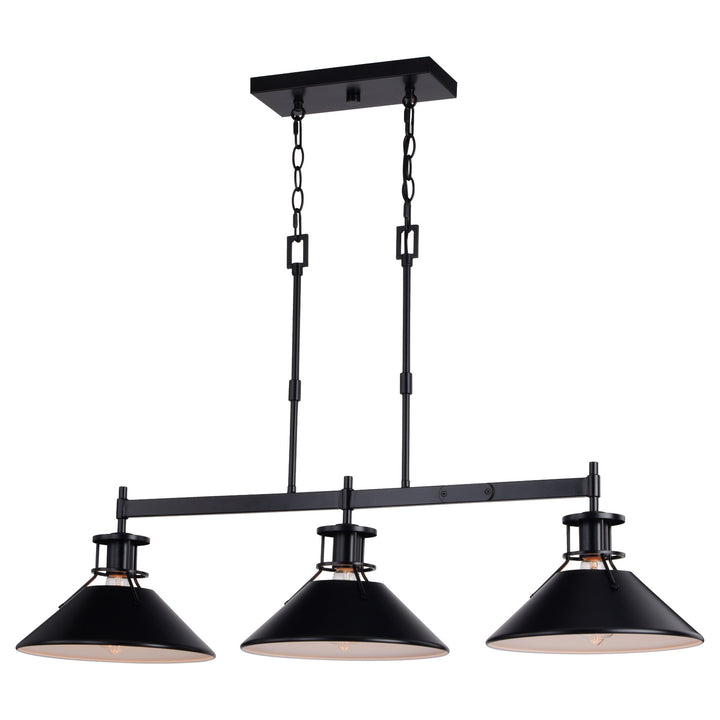 Vaxcel Canton H0270 Pendant Light - Black and Matte White