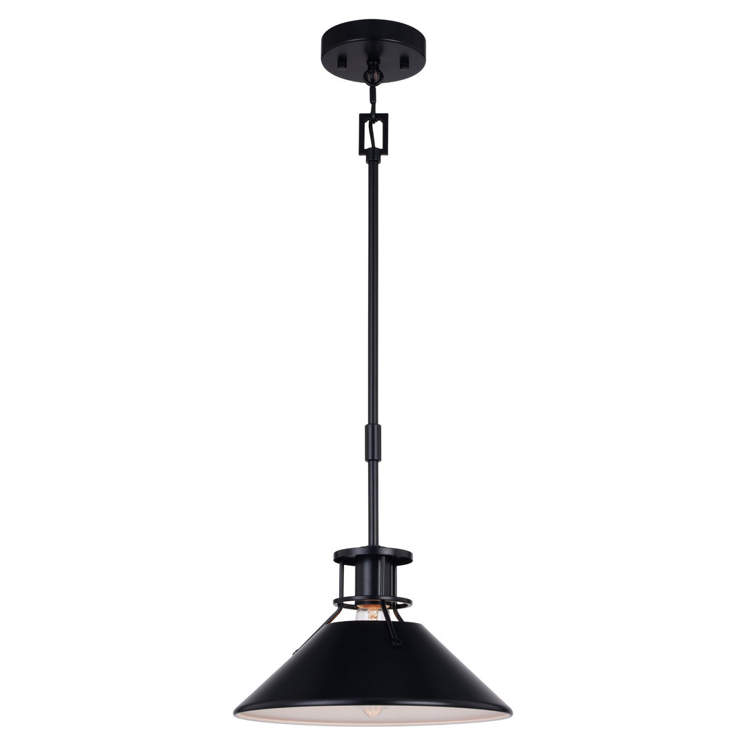 Vaxcel Canton P0379 Pendant Light - Black and Matte White