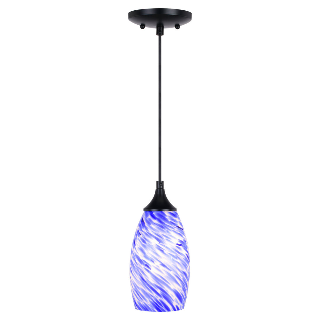 Vaxcel Milano P0384 Pendant Light - Matte Black