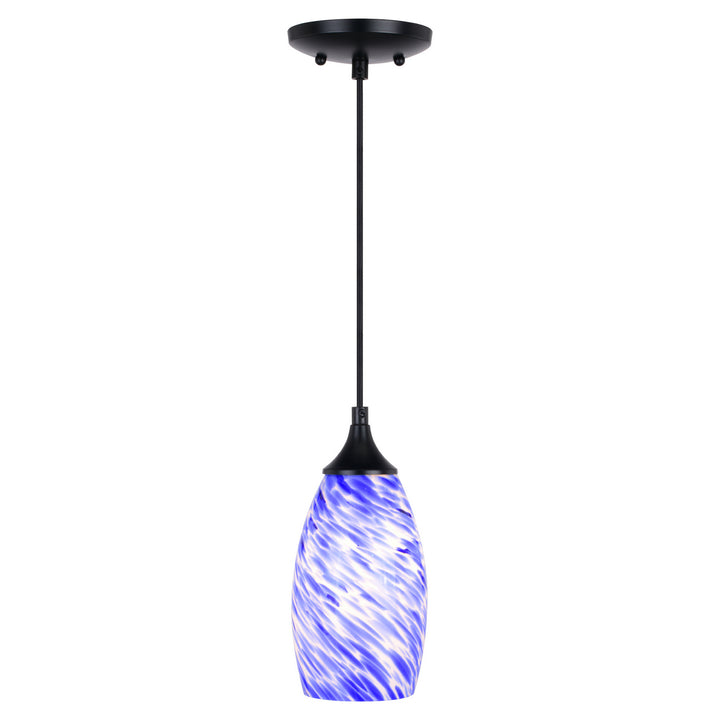 Vaxcel Milano P0384 Pendant Light - Matte Black