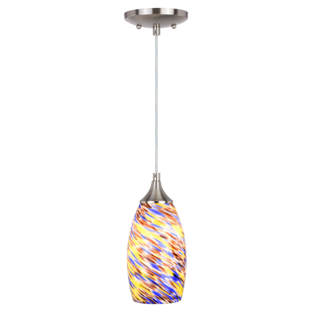Vaxcel Milano P0385 Pendant Light - Satin Nickel
