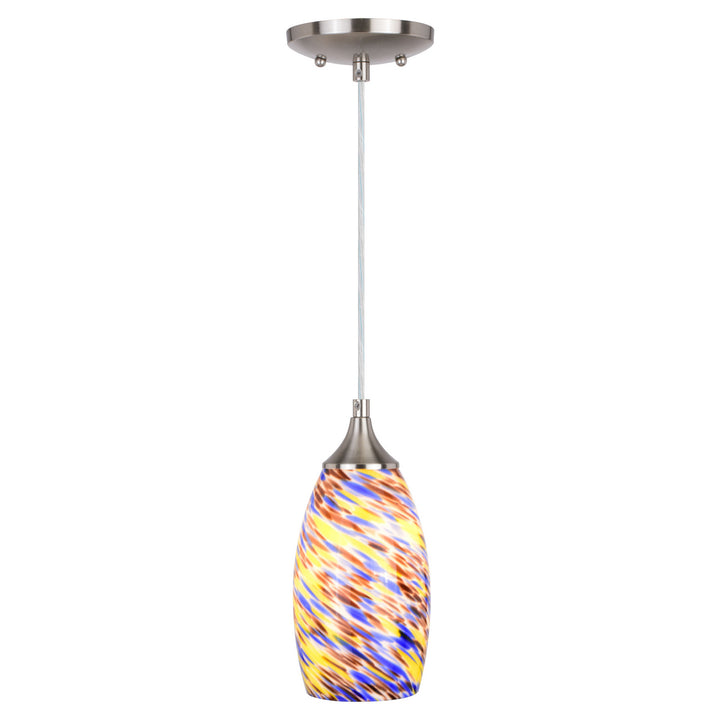 Vaxcel Milano P0385 Pendant Light - Satin Nickel