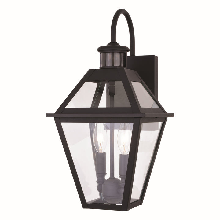 Vaxcel Lighting T0597 Nottingham Two Light Outdoor Motion Sensor Wall Light Outdoor Bronze / Dark