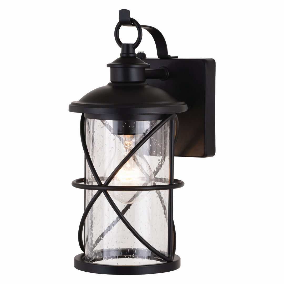 Vaxcel Lighting T0633 Adams One Light Outdoor Wal Mount Outdoor Black