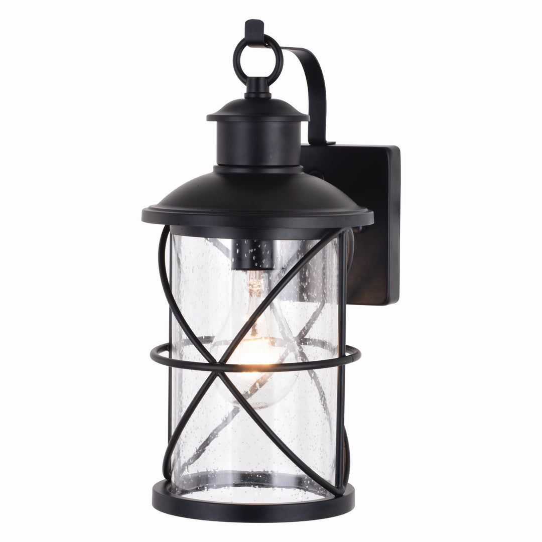 Vaxcel Lighting T0634 Adams One Light Outdoor Wal Mount Outdoor Black
