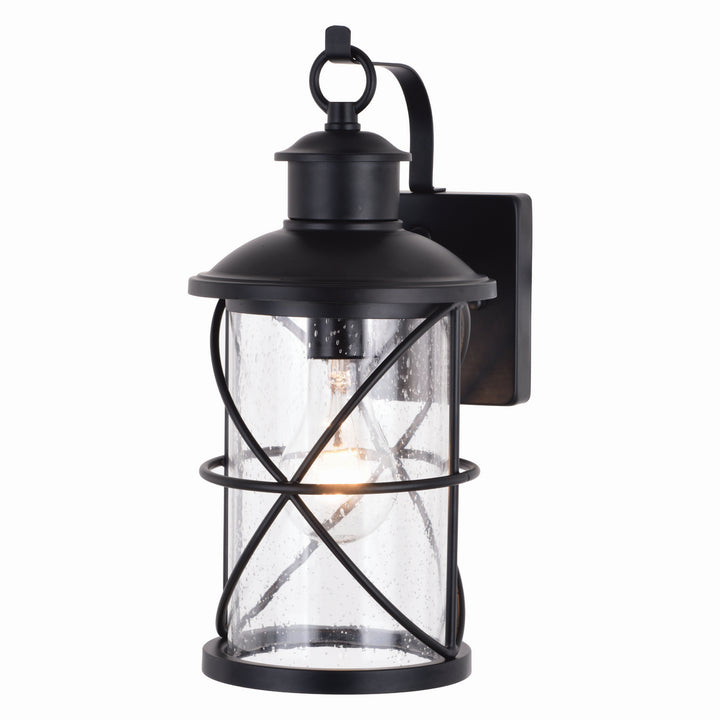 Vaxcel Lighting T0634 Adams One Light Outdoor Wal Mount Outdoor Black
