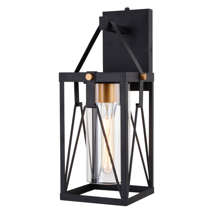Vaxcel Lighting T0635 Evanston One Light Outdoor Wal Mount Outdoor Black
